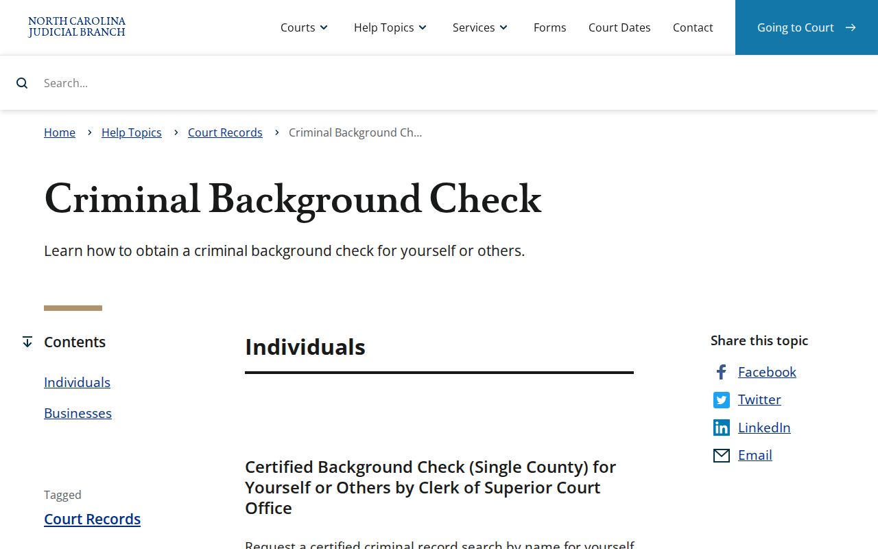 Rowan County court case certified record search instructions