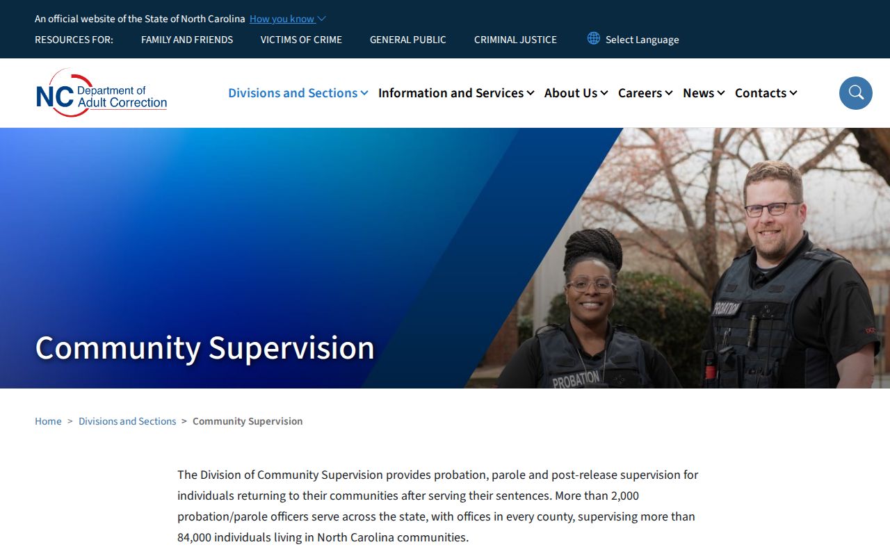 Rowan County criminal records and community supervision